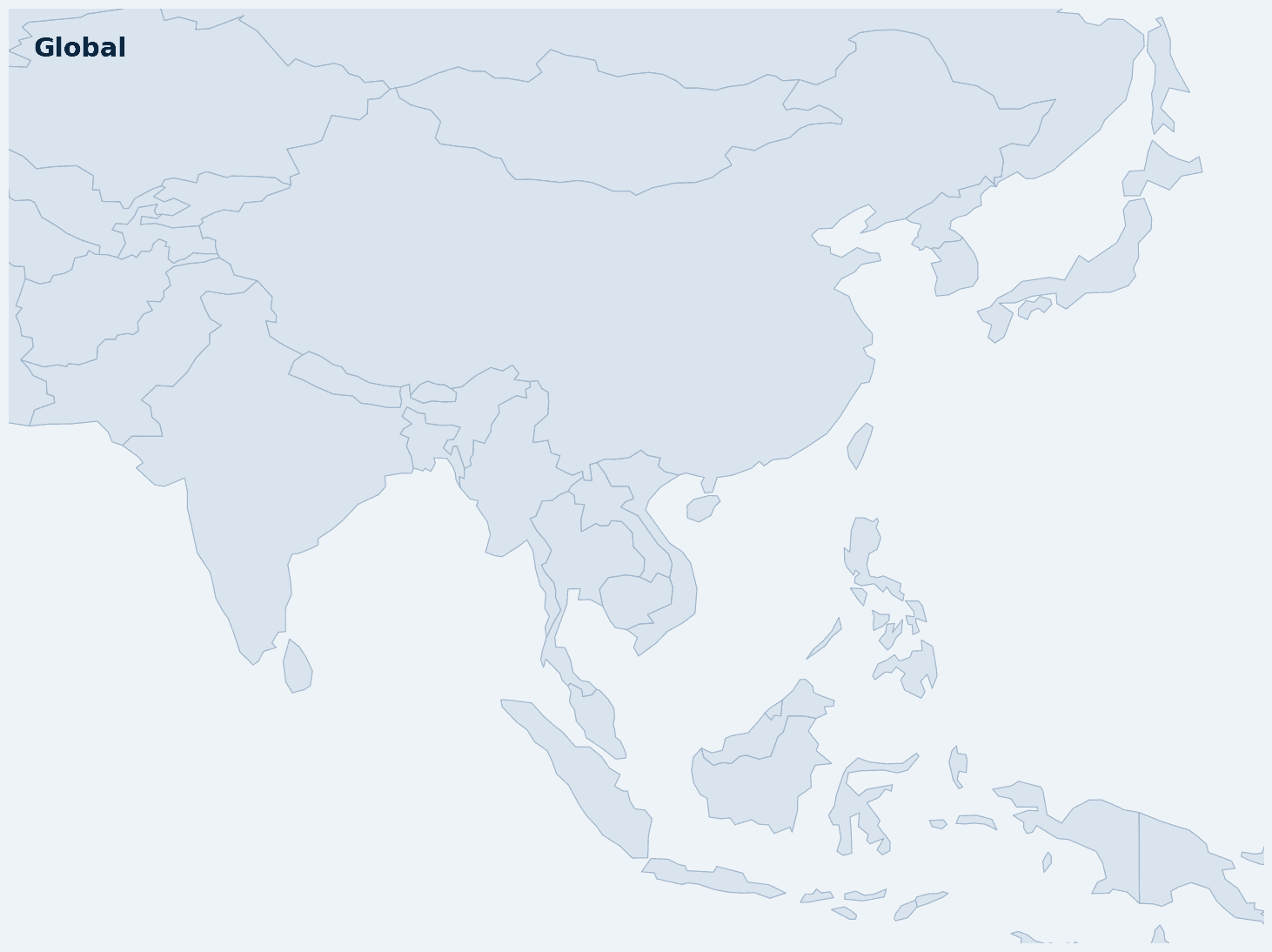 Global map showing Jadason office locations
