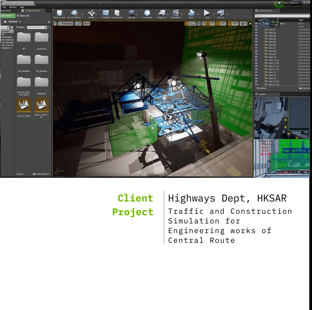 Metason – Traffic and Construction Simulation – Central Route Engineering Works
