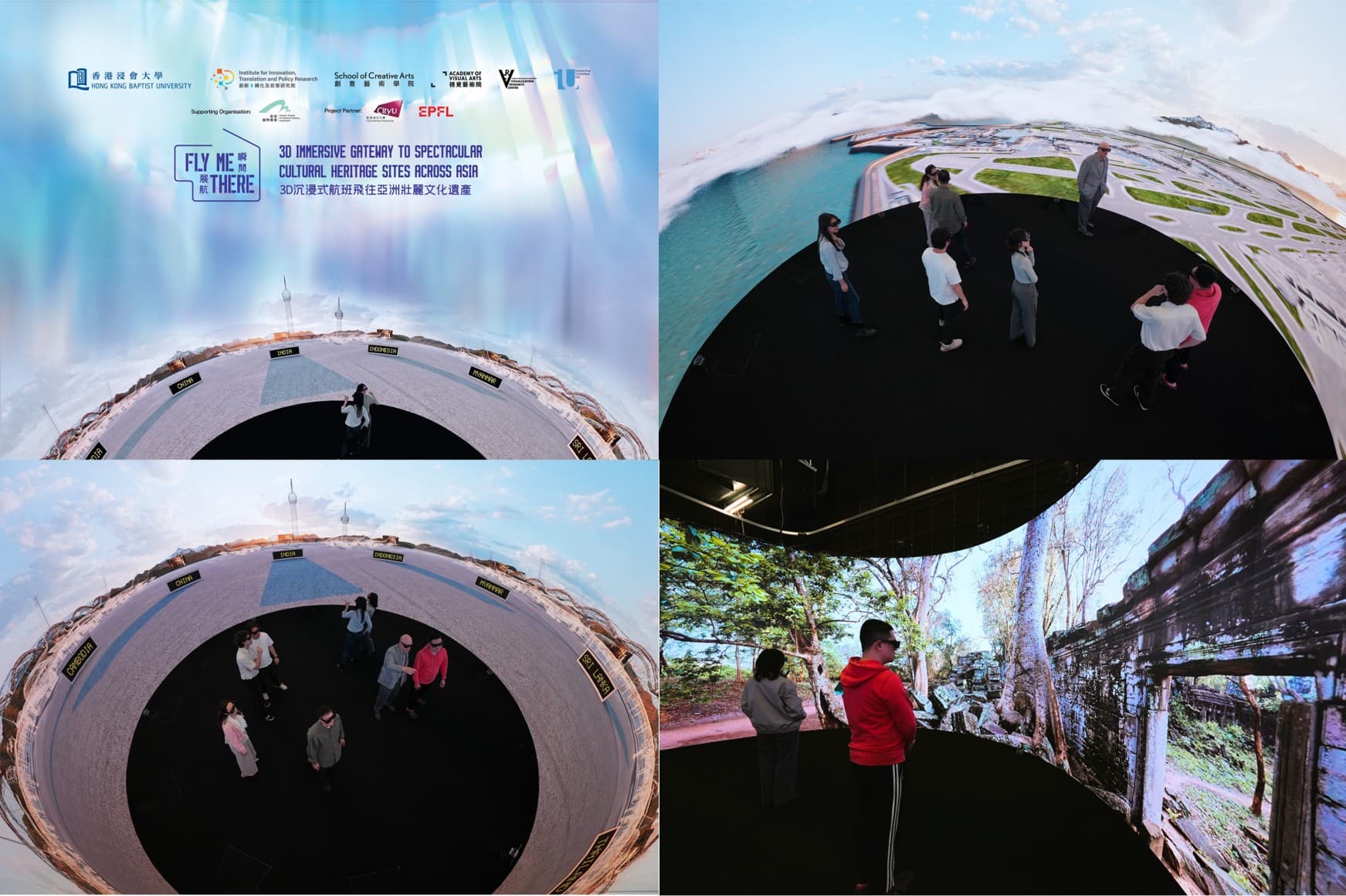 FLY ME THERE 360 immersive LED cinema at Hong Kong International Airport