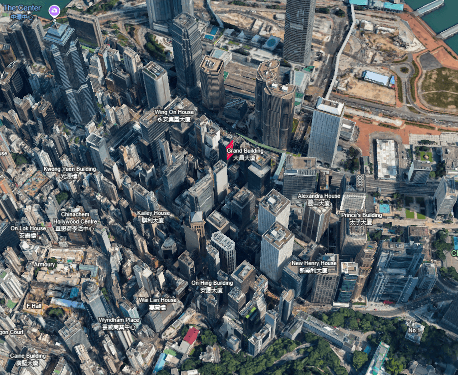 Hong Kong Digital Twin aerial view
