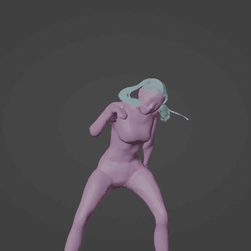 Hair simulation for Virtual Artist Vela