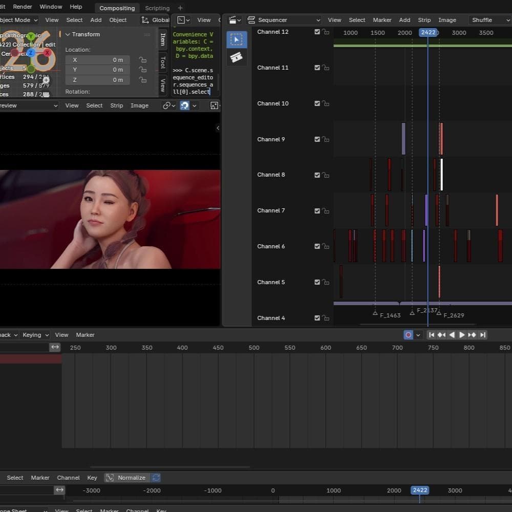Video cuts for Virtual Artist Vela