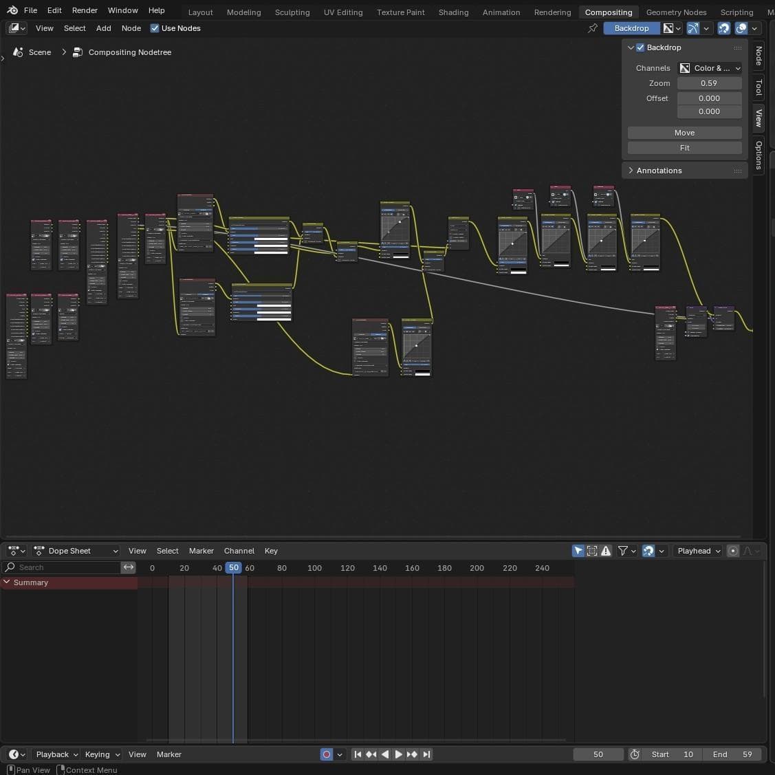 Color grading compositing workflow