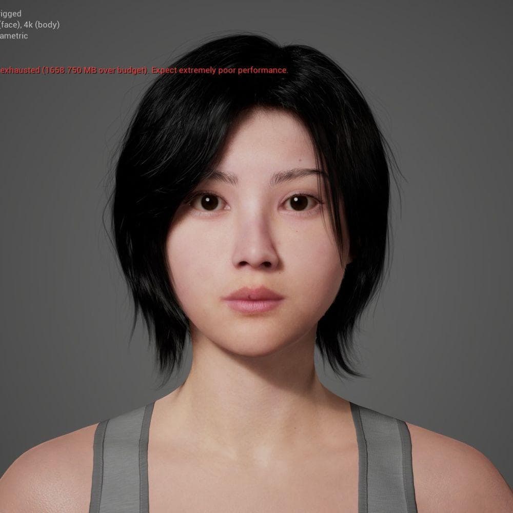 Unreal Engine MetaHuman character
